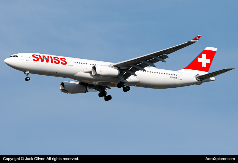 Photo of HB-JHD - Swiss International Air Lines Airbus A330-300 at JFK on AeroXplorer Aviation Database