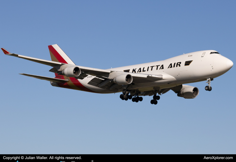 Photo of N712CK - Kalitia Charters Boeing 747-400F at MIA on AeroXplorer Aviation Database