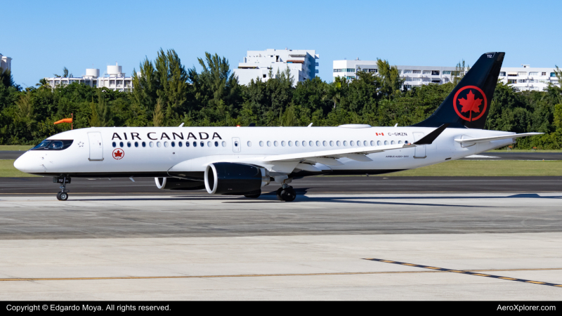 Photo of C-GMZN - Air Canada Airbus A220-300 at SJU on AeroXplorer Aviation Database