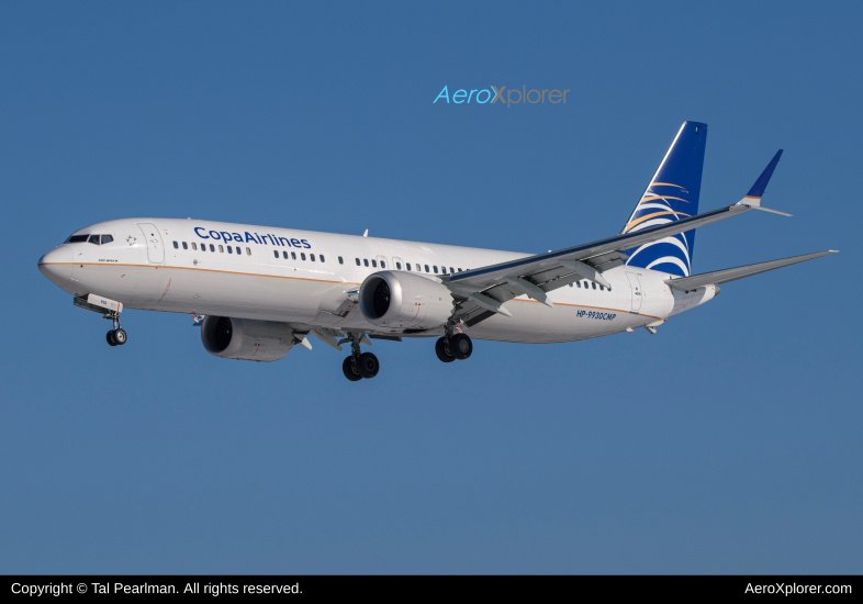 Photo of HP-9930CMP - Copa Airlines Boeing 737 MAX 9 at BWI on AeroXplorer Aviation Database