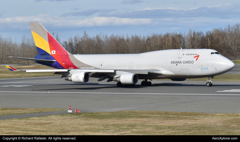 Photo of HL7417 - Asiana Airlines Cargo Boeing 747-400F at ANC on AeroXplorer Aviation Database