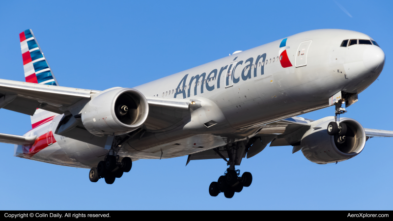 Photo of N767AJ - American Airlines Boeing 777-200ER at CLT on AeroXplorer Aviation Database