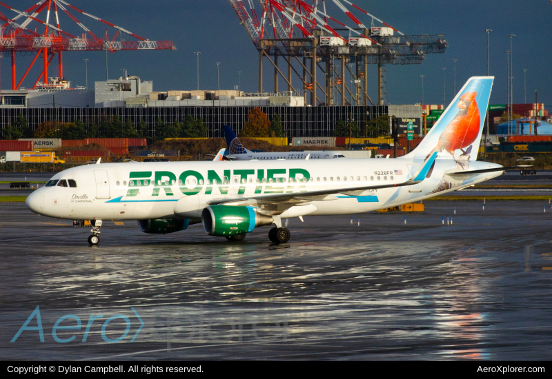 Photo of n228FR - Frontier Airlines Airbus A320 at EWR on AeroXplorer Aviation Database
