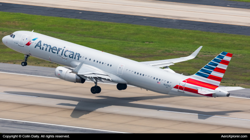 Photo of N120EE - American Airlines Airbus A321-200 at ATL on AeroXplorer Aviation Database