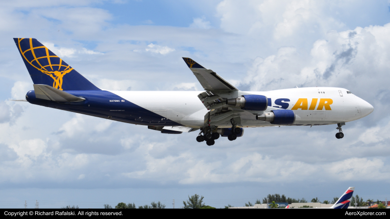 Photo of N476MC - Atlas Air Boeing 747-400 at MIA on AeroXplorer Aviation Database