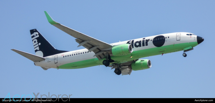 Photo of C-FFLC - Flair Airlines Boeing 737-800 at YYZ on AeroXplorer Aviation Database