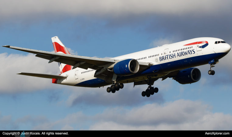 Photo of G-YMMA - British Airways Boeing 777-200ER at ktpa on AeroXplorer Aviation Database