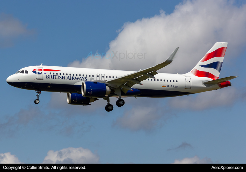 Photo of G-TTNW - British Airways Airbus A320NEO at LHR on AeroXplorer Aviation Database