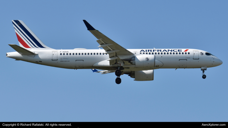 Photo of F-HZUS - Air France Airbus A220-300 at LHR on AeroXplorer Aviation Database
