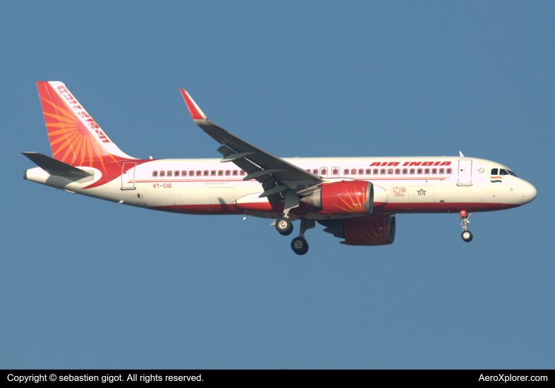 Photo of VT-CIQ - Air India Airbus A320NEO at BKK on AeroXplorer Aviation Database