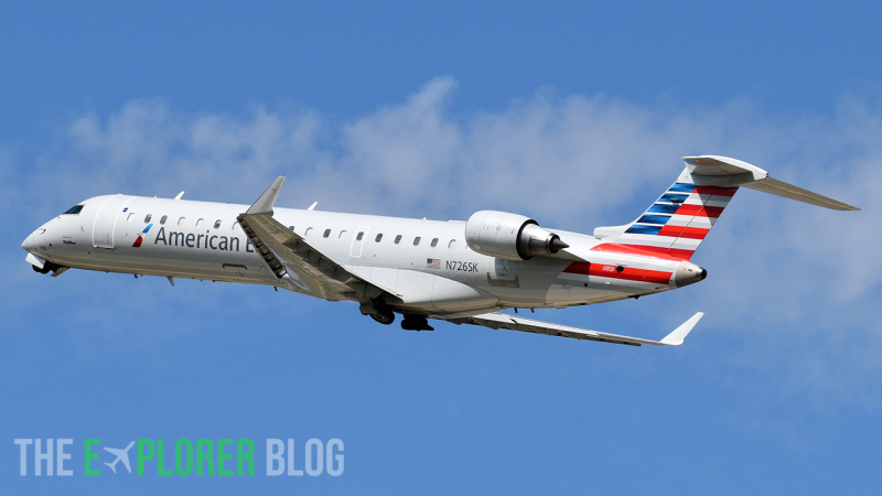 Photo of N726SK - American Eagle Bombardier CRJ-700 at GRR on AeroXplorer Aviation Database