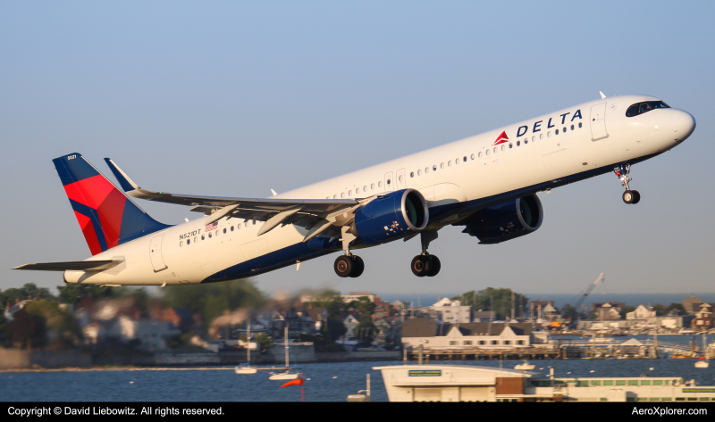 Photo of N521DT - Delta Airlines Airbus A321NEO at BOS on AeroXplorer Aviation Database