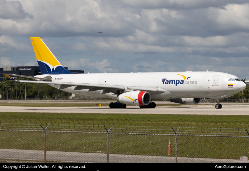 Photo of N330QT - Tampa Cargo Airbus A330-200F at MIA on AeroXplorer Aviation Database