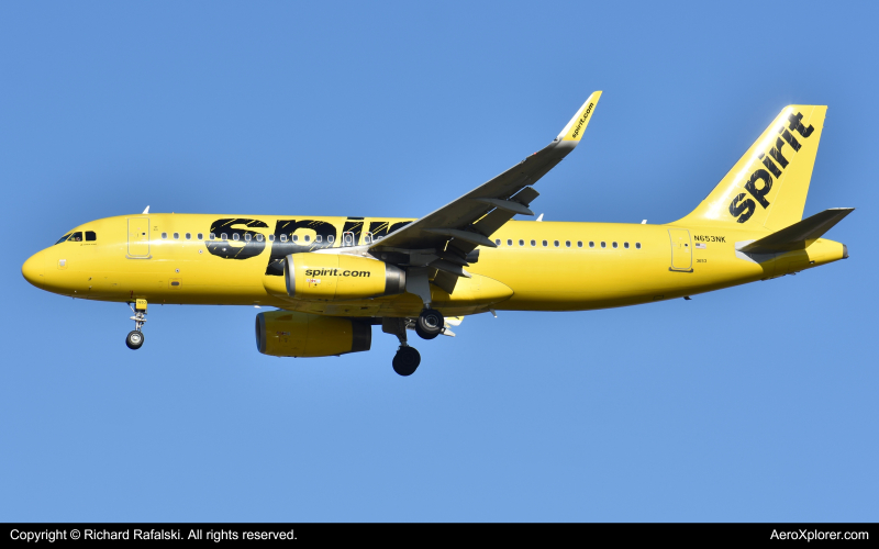 Photo of N653NK - Spirit Airlines Airbus A320 at MCO on AeroXplorer Aviation Database
