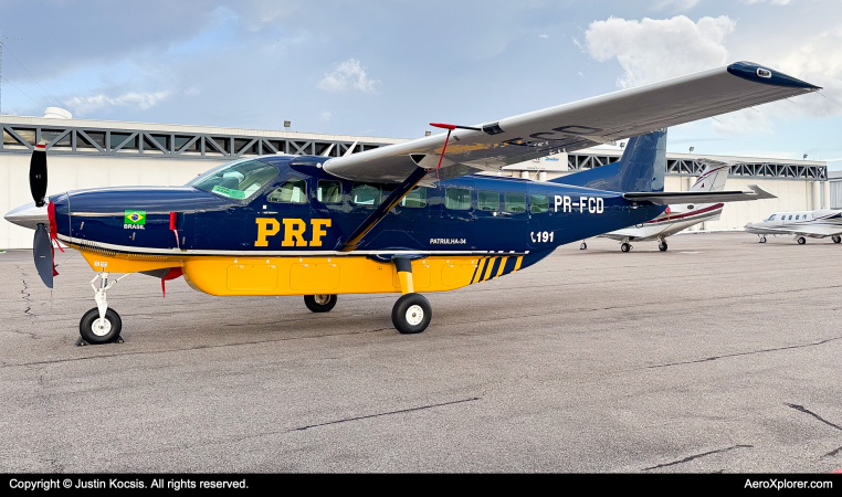 Photo of PR-FCD - Brasil - Highways Federal Police Cessna 208 Grand Caravan at TPA on AeroXplorer Aviation Database