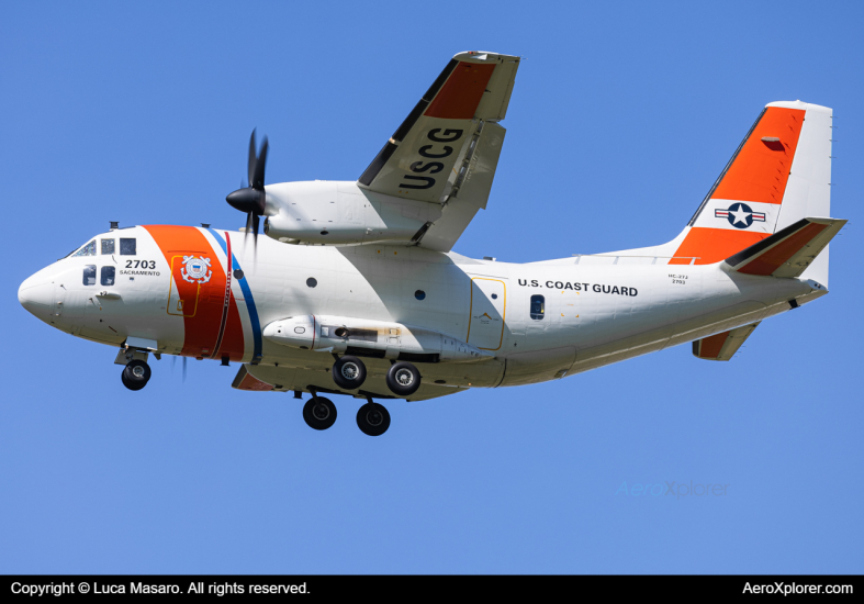 Photo of 2703 - USCG - United States Coast Guard Alenia C-27J Spartan at MHR on AeroXplorer Aviation Database