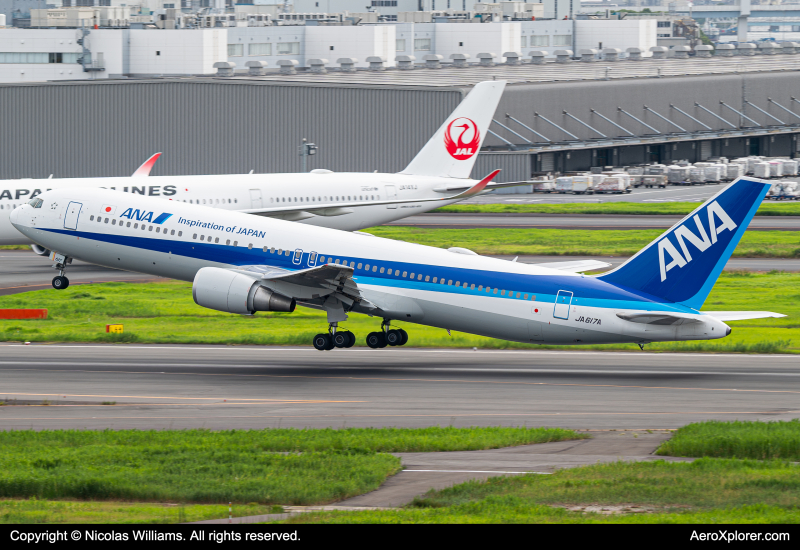 Photo of JA617A - All Nippon Airways Boeing 767-300ER at HND on AeroXplorer Aviation Database