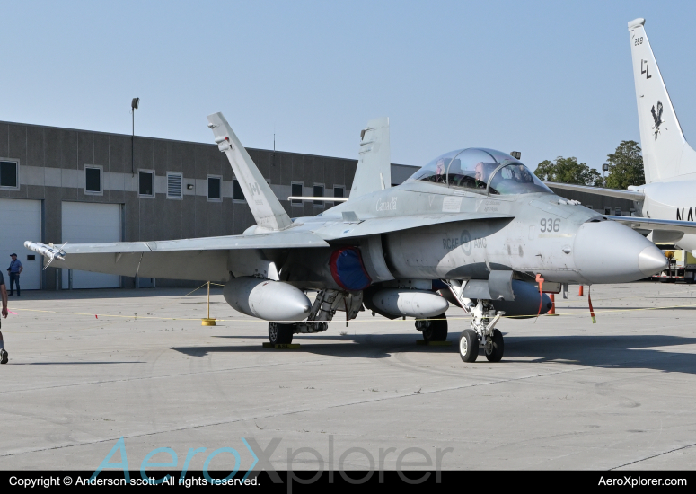 Photo of 188936 - Royal Canadian Air Force McDonnell Douglas CF-18 Hornet at YXU on AeroXplorer Aviation Database