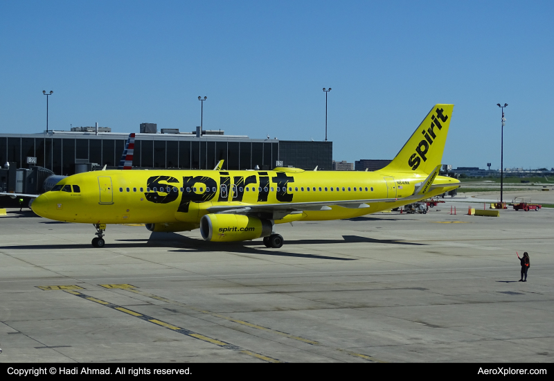Photo of N641NK - Spirit Airlines Airbus A320 at ORD on AeroXplorer Aviation Database
