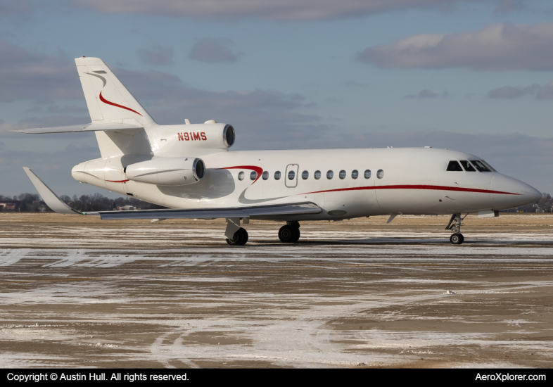 Photo of N91MS - PRIVATE Dassault Falcon 900 at AGC on AeroXplorer Aviation Database