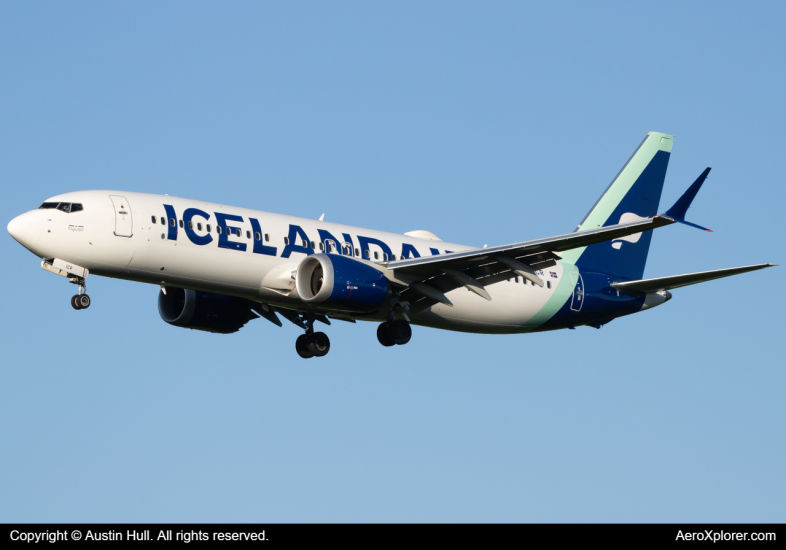 Photo of TF-ICR - Icelandair Boeing 737 MAX 8 at PIT on AeroXplorer Aviation Database