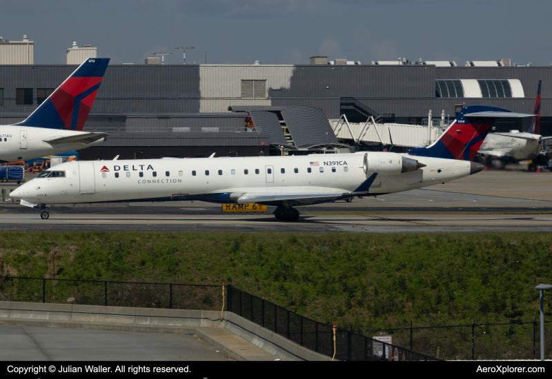 Photo of N391CA - Delta Connection Mitsubishi CRJ-700 at ATL on AeroXplorer Aviation Database