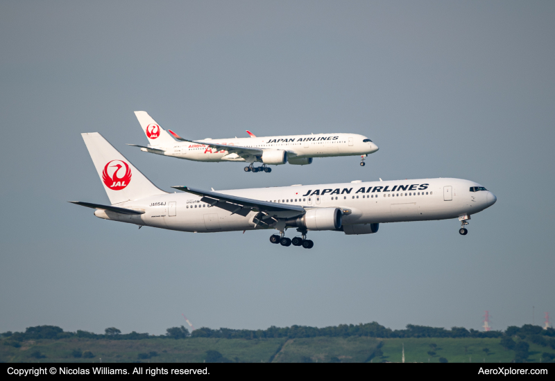 Photo of JA654J - Japan Airlines Boeing 767-300ER at HND on AeroXplorer Aviation Database