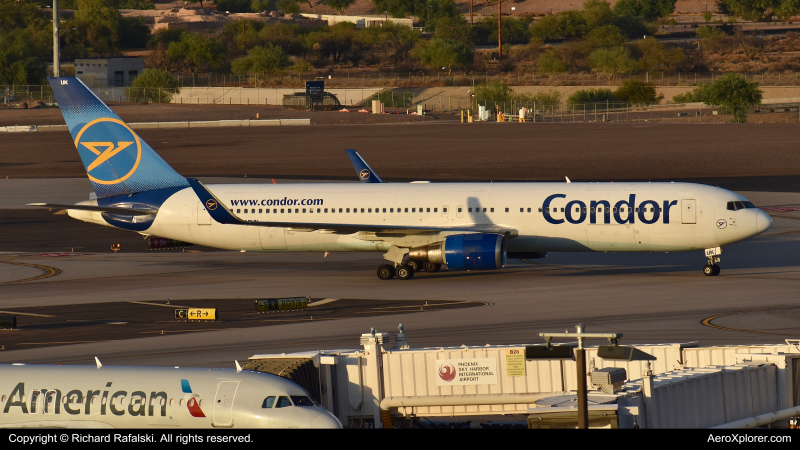 Photo of D-ABUK - Condor Boeing 767-300ER at PHX on AeroXplorer Aviation Database