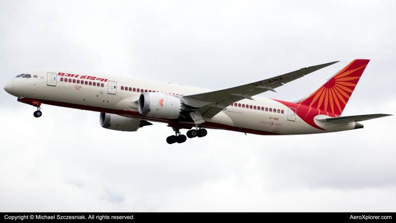 Photo of VT-ANZ - Air India Boeing 787-8 at LHR on AeroXplorer Aviation Database