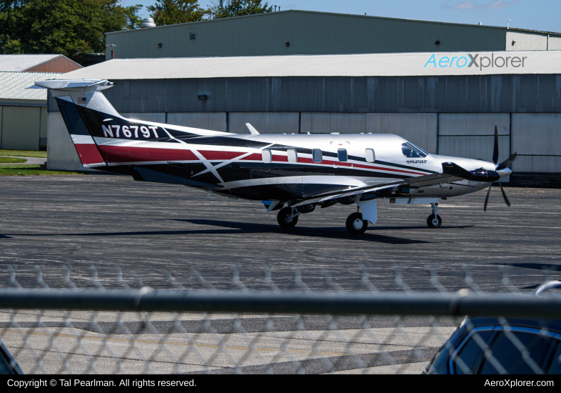 Photo of N7679T - PRIVATE Pilatus PC-12 at GAI on AeroXplorer Aviation Database