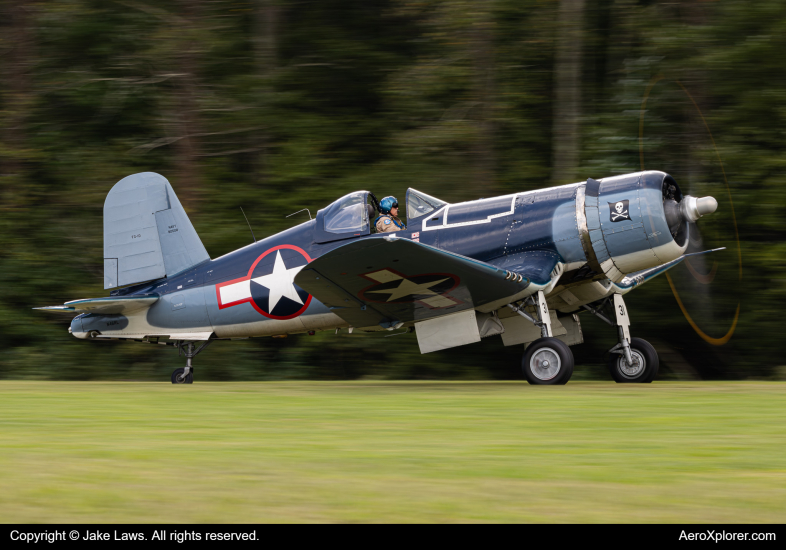 Photo of N46RL - PRIVATE Goodyear FG-1D Corsair at 42VA on AeroXplorer Aviation Database