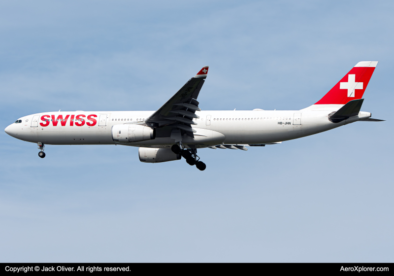 Photo of HB-JHN - Swiss International Air Lines Airbus A330-300 at JFK on AeroXplorer Aviation Database