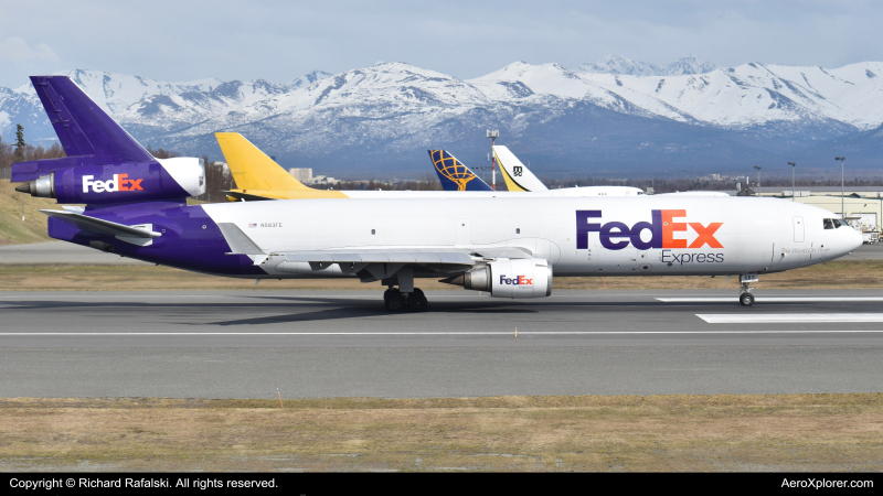 Photo of N583FE - FedEx McDonnell Douglas MD-11F at ANC on AeroXplorer Aviation Database