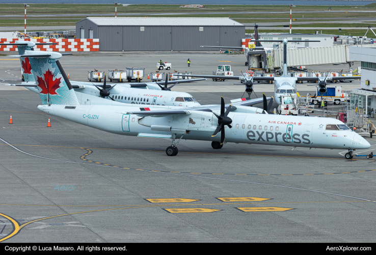 Photo of C-GJZN - Air Canada Express De Havilland Dash-8 q400 at YVR on AeroXplorer Aviation Database