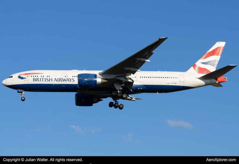 Photo of G-VIIW - British Airways Boeing 777-200ER at MCO on AeroXplorer Aviation Database