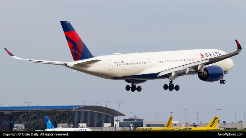 Photo of N576DZ - Delta Airlines Airbus A350-900 at CLT on AeroXplorer Aviation Database