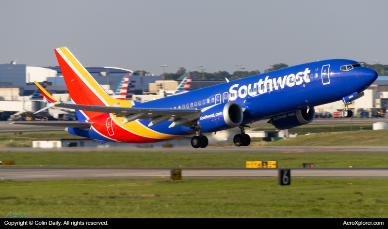 Photo of N8808Q - Southwest Airlines Boeing 737 MAX 8 at CLT on AeroXplorer Aviation Database