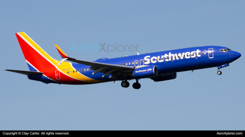 Photo of N8514F - Southwest Airlines Boeing 737-800 at DCA on AeroXplorer Aviation Database
