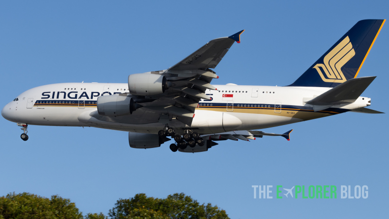 Photo of 9V-SKS - Singapore Airlines Airbus A380-800 at SIN on AeroXplorer Aviation Database