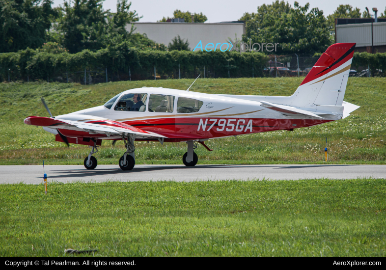 Photo of N795GA - PRIVATE Grumman American GA-7 Cougar at GAI on AeroXplorer Aviation Database