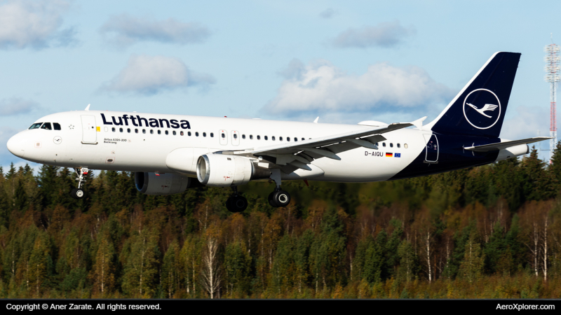 Photo of D-AIQU - Lufthansa Airbus A320 at HEL on AeroXplorer Aviation Database