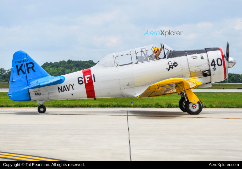 Photo of N211A - PRIVATE North American T-6 Texan at DOV on AeroXplorer Aviation Database