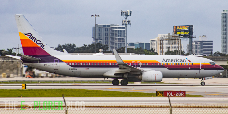 Photo of N917NN - American Airlines Boeing 737-823 at FLL on AeroXplorer Aviation Database