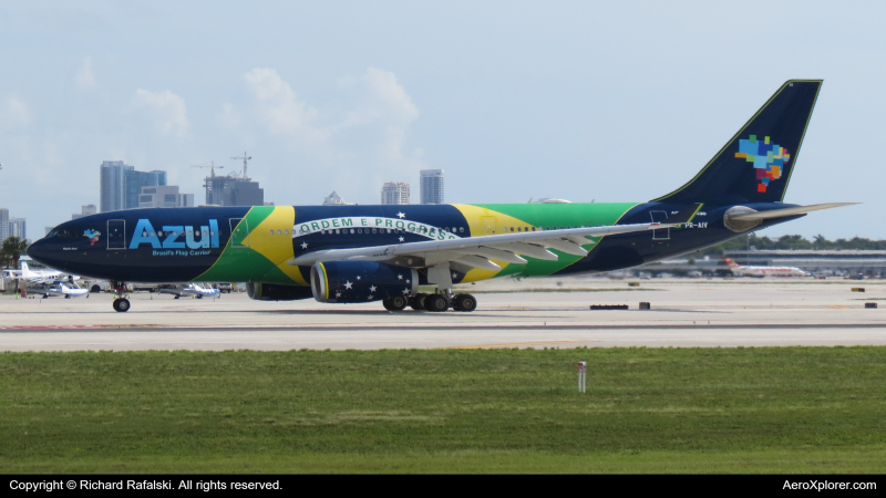 Photo of PR-AIV - Azul  Airbus A330-200 at FLL on AeroXplorer Aviation Database