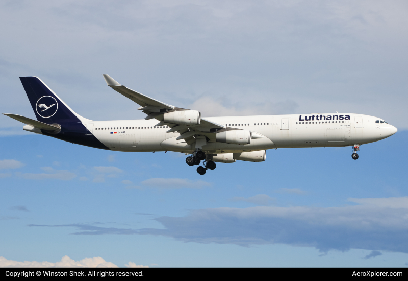 Photo of D-AIGT - Lufthansa  Airbus A340-300 at YUL on AeroXplorer Aviation Database
