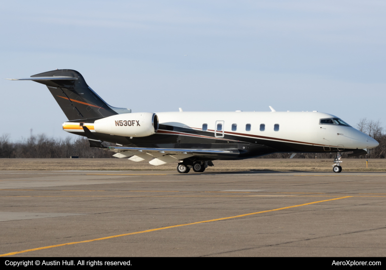 Photo of N530FX - Private  Bombardier Challenger 300 at AGC on AeroXplorer Aviation Database