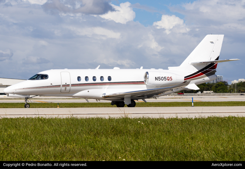 Photo of N505QS - NetJets Cessna Citation Latitude at FLL on AeroXplorer Aviation Database