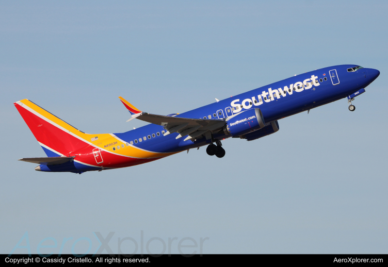 Photo of N8903H - Southwest Airlines Boeing 737 MAX 8 at PHX on AeroXplorer Aviation Database
