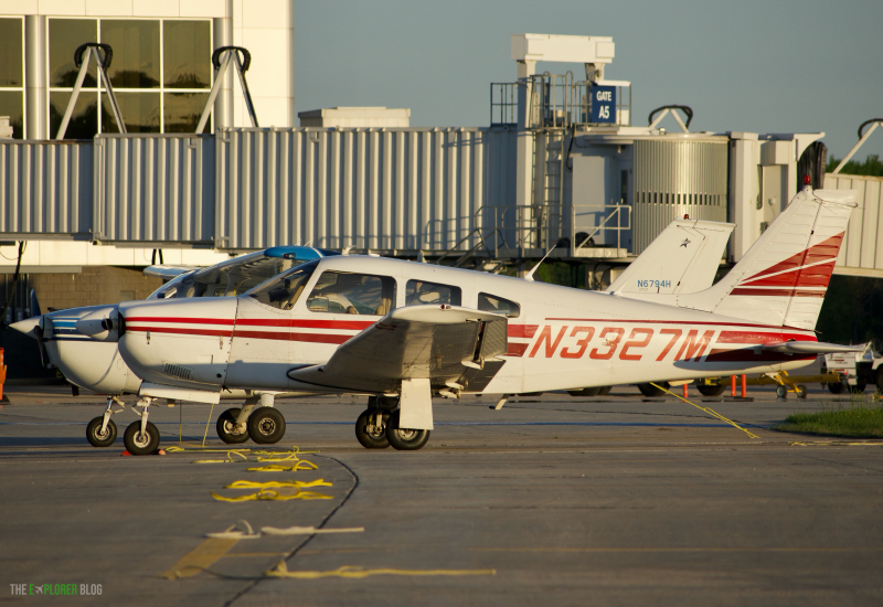 Photo of N3327M - PRIVATE Piper PA-28 at GRB on AeroXplorer Aviation Database