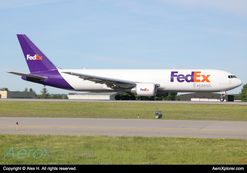 Photo of N192FE - FedEx Boeing 767-300F at MHT on AeroXplorer Aviation Database